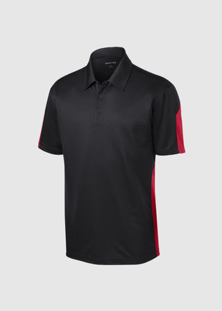 SportTek Men's PosiCharge Active Textured Colorblock Polo