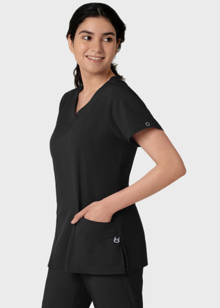 Wink Scrubs wink W123 Women's Basic V-Neck Solid Scrub Top