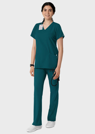 Wink Scrubs wink W123 Women's Basic V-Neck Solid Scrub Top