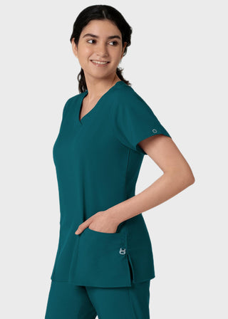 Wink Scrubs wink W123 Women's Basic V-Neck Solid Scrub Top