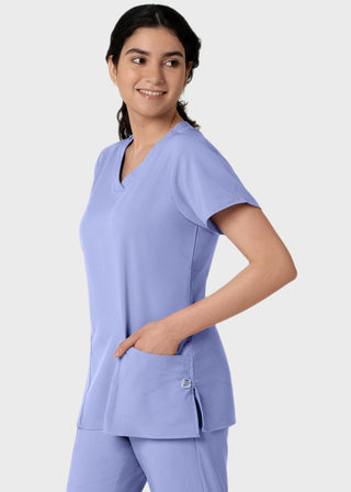 Wink Scrubs wink W123 Women's Basic V-Neck Solid Scrub Top