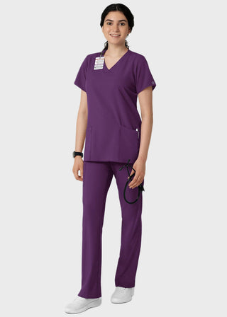 Wink Scrubs wink W123 Women's Basic V-Neck Solid Scrub Top