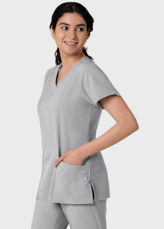 Wink Scrubs wink W123 Women's Basic V-Neck Solid Scrub Top