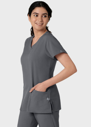Wink Scrubs wink W123 Women's Basic V-Neck Solid Scrub Top