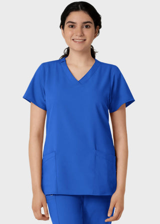 Wink Scrubs wink W123 Women's Basic V-Neck Solid Scrub Top