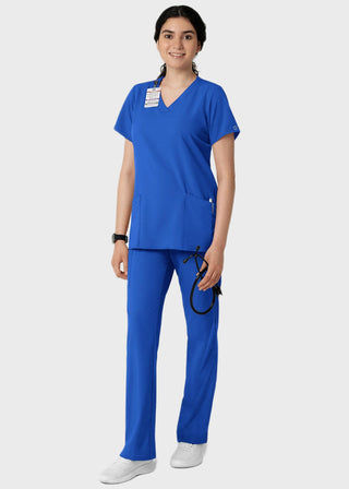 Wink Scrubs wink W123 Women's Basic V-Neck Solid Scrub Top