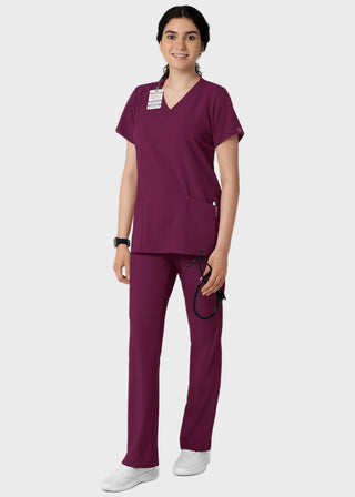 Wink Scrubs wink W123 Women's Basic V-Neck Solid Scrub Top