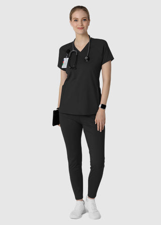 Wink Scrubs Wink Renew Knit Women's Flex-n-Reach V-Neck Raglan Scrub Top