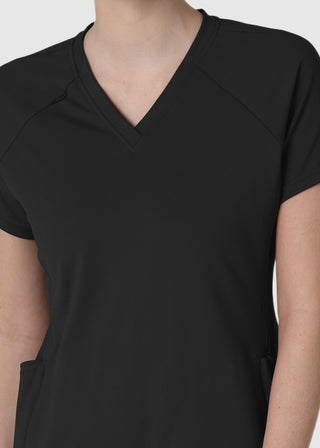 Wink Scrubs Wink Renew Knit Women's Flex-n-Reach V-Neck Raglan Scrub Top