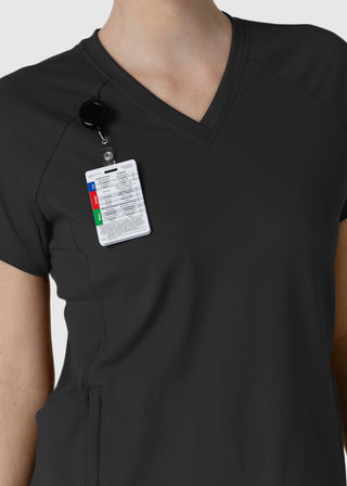 Wink Scrubs Wink Renew Knit Women's Flex-n-Reach V-Neck Raglan Scrub Top