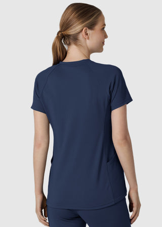 Wink Scrubs Wink Renew Knit Women's Flex-n-Reach V-Neck Raglan Scrub Top