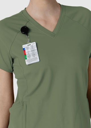 Wink Scrubs Wink Renew Knit Women's Flex-n-Reach V-Neck Raglan Scrub Top