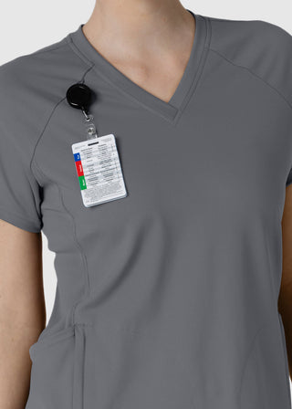 Wink Scrubs Wink Renew Knit Women's Flex-n-Reach V-Neck Raglan Scrub Top