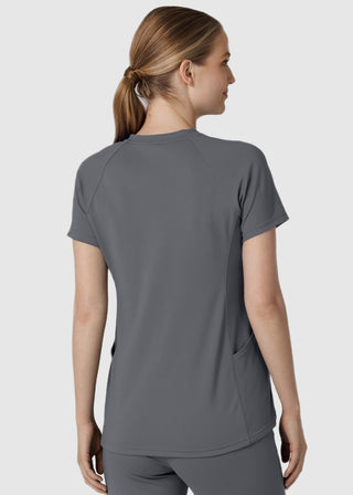 Wink Scrubs Wink Renew Knit Women's Flex-n-Reach V-Neck Raglan Scrub Top