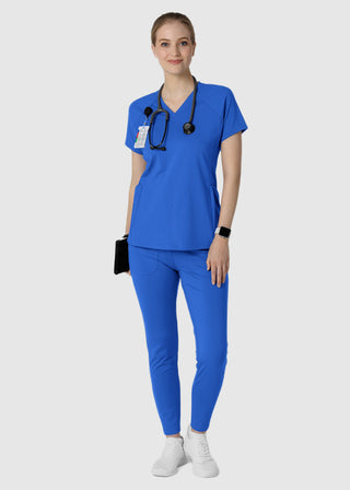 Wink Scrubs Wink Renew Knit Women's Flex-n-Reach V-Neck Raglan Scrub Top