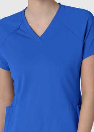 Wink Scrubs Wink Renew Knit Women's Flex-n-Reach V-Neck Raglan Scrub Top