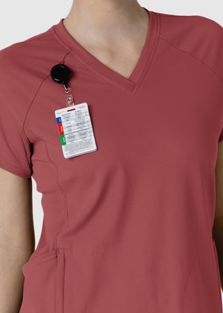 Wink Scrubs Wink Renew Knit Women's Flex-n-Reach V-Neck Raglan Scrub Top