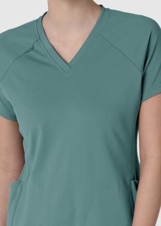 Wink Scrubs Wink Renew Knit Women's Flex-n-Reach V-Neck Raglan Scrub Top