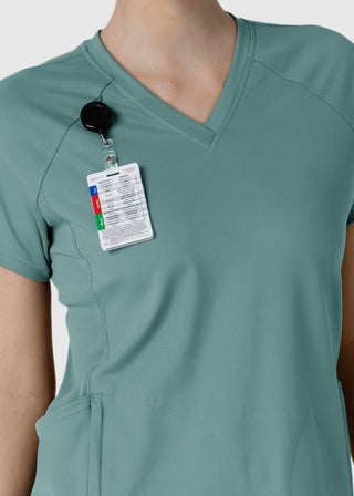 Wink Scrubs Wink Renew Knit Women's Flex-n-Reach V-Neck Raglan Scrub Top