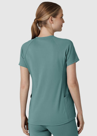 Wink Scrubs Wink Renew Knit Women's Flex-n-Reach V-Neck Raglan Scrub Top