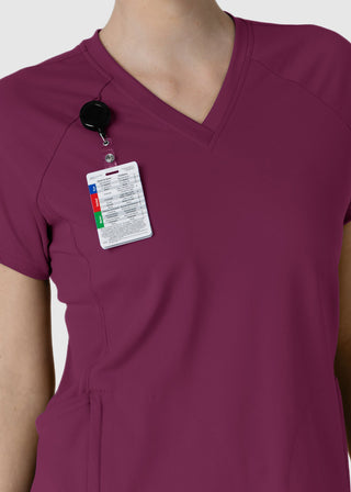 Wink Scrubs Wink Renew Knit Women's Flex-n-Reach V-Neck Raglan Scrub Top