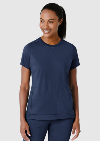 Wink Scrubs Wink Renew Knit Women's Flex-n-Reach Crew Neck Scrub Top