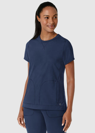 Wink Scrubs Wink Renew Knit Women's Flex-n-Reach Crew Neck Scrub Top