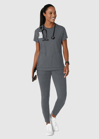 Wink Scrubs Wink Renew Knit Women's Flex-n-Reach Crew Neck Scrub Top