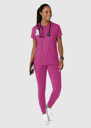 Wink Scrubs Wink Renew Knit Women's Flex-n-Reach Crew Neck Scrub Top