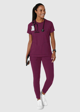 Wink Scrubs Wink Renew Knit Women's Flex-n-Reach Crew Neck Scrub Top
