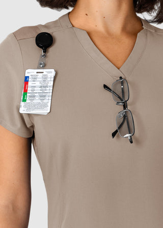 Wink Scrubs Wink Nova Women's Flex-n-Reach Shoulder Panel V-Neck Scrub Top