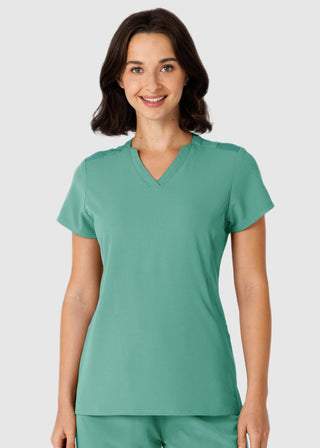 Wink Scrubs Wink Nova Women's Flex-n-Reach Shoulder Panel V-Neck Scrub Top