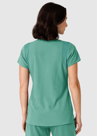 Wink Scrubs Wink Nova Women's Flex-n-Reach Shoulder Panel V-Neck Scrub Top