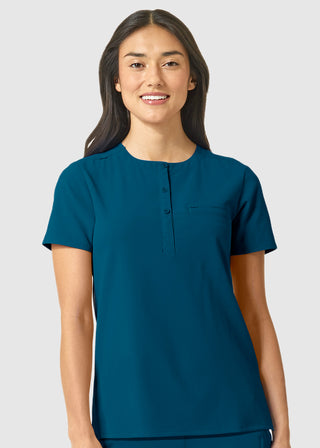 Wink Scrubs Wink Renew Women's PRO Notched Neck Solid Scrub Top
