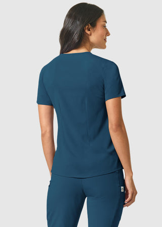 Wink Scrubs Wink Renew Women's PRO Notched Neck Solid Scrub Top