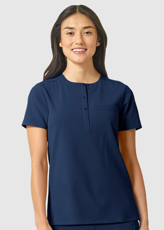 Wink Scrubs Wink Renew Women's PRO Notched Neck Solid Scrub Top