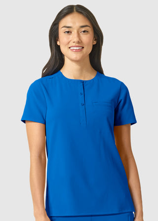 Wink Scrubs Wink Renew Women's PRO Notched Neck Solid Scrub Top
