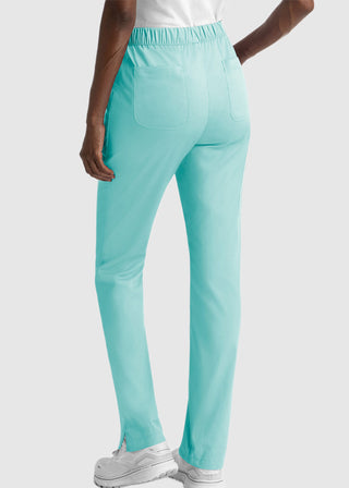 Maevn Matrix Women's Drawstring Elastic Waistband Cargo Scrub Petite Pants