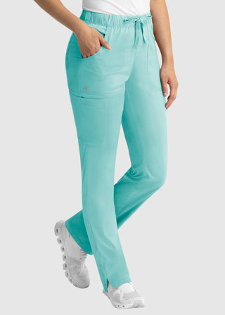 Maevn Matrix Women's Drawstring Elastic Waistband Cargo Scrub Pants