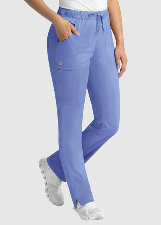 Maevn Matrix Women's Drawstring Elastic Waistband Cargo Scrub Pants