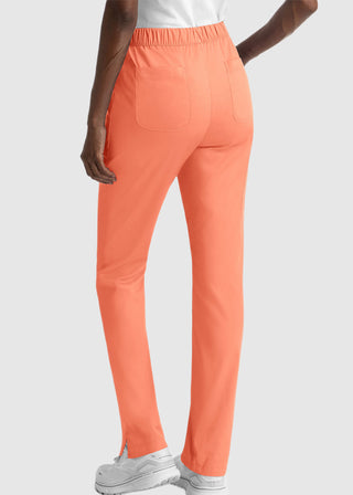 Maevn Matrix Women's Drawstring Elastic Waistband Cargo Scrub Petite Pants