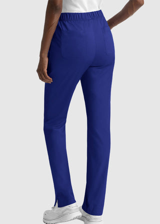 Maevn Matrix Women's Drawstring Elastic Waistband Cargo Scrub Petite Pants