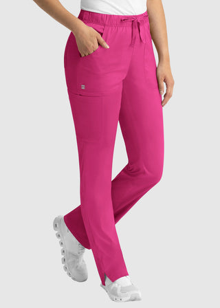 Maevn Matrix Women's Drawstring Elastic Waistband Cargo Scrub Pants