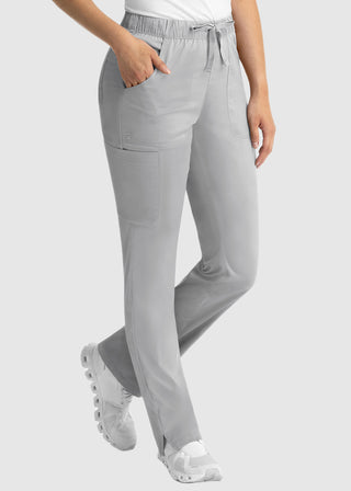 Maevn Matrix Women's Drawstring Elastic Waistband Cargo Scrub Pants