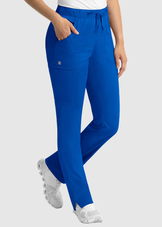 Maevn Matrix Women's Drawstring Elastic Waistband Cargo Scrub Pants