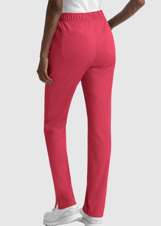 Maevn Matrix Women's Drawstring Elastic Waistband Cargo Scrub Petite Pants