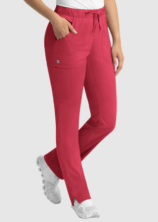 Maevn Matrix Women's Drawstring Elastic Waistband Cargo Scrub Pants