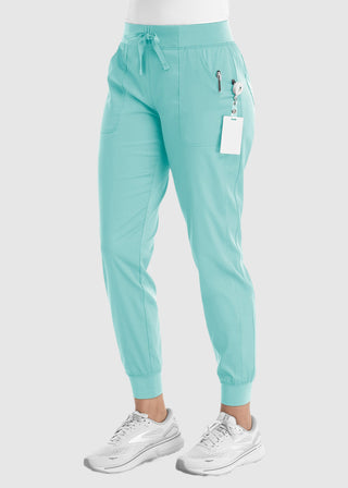 Maevn Women's Full Elastic Waistband Jogger Pant