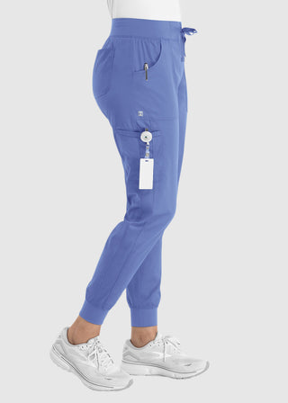 Maevn Women's Full Elastic Waistband Jogger Pant