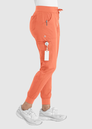 Maevn Women's Full Elastic Waistband Jogger Pant